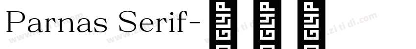 Parnas Serif字体转换